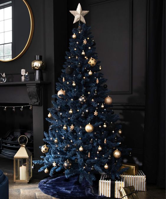 Blue Christmas Tree for Christmas Home Decoration