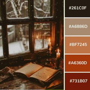 If you are looking for a classic, warm and rustic charm color palette, those colors are beautiful for your decor ideas.