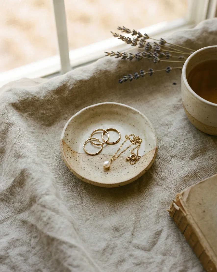 Elegant Ceramic Dish for Jewelry – Minimalist Pottery Ideas 