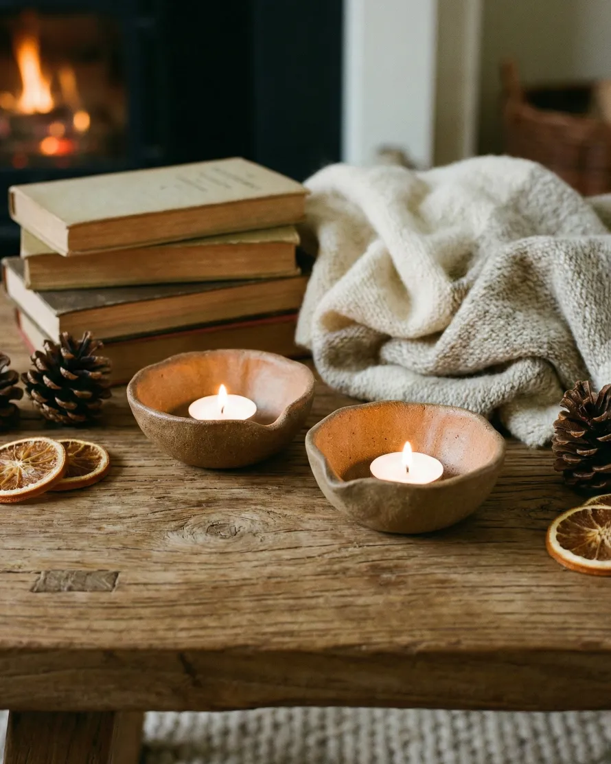 Rustic Ceramic Candle Holders – Cozy Coil Pottery Ideas 