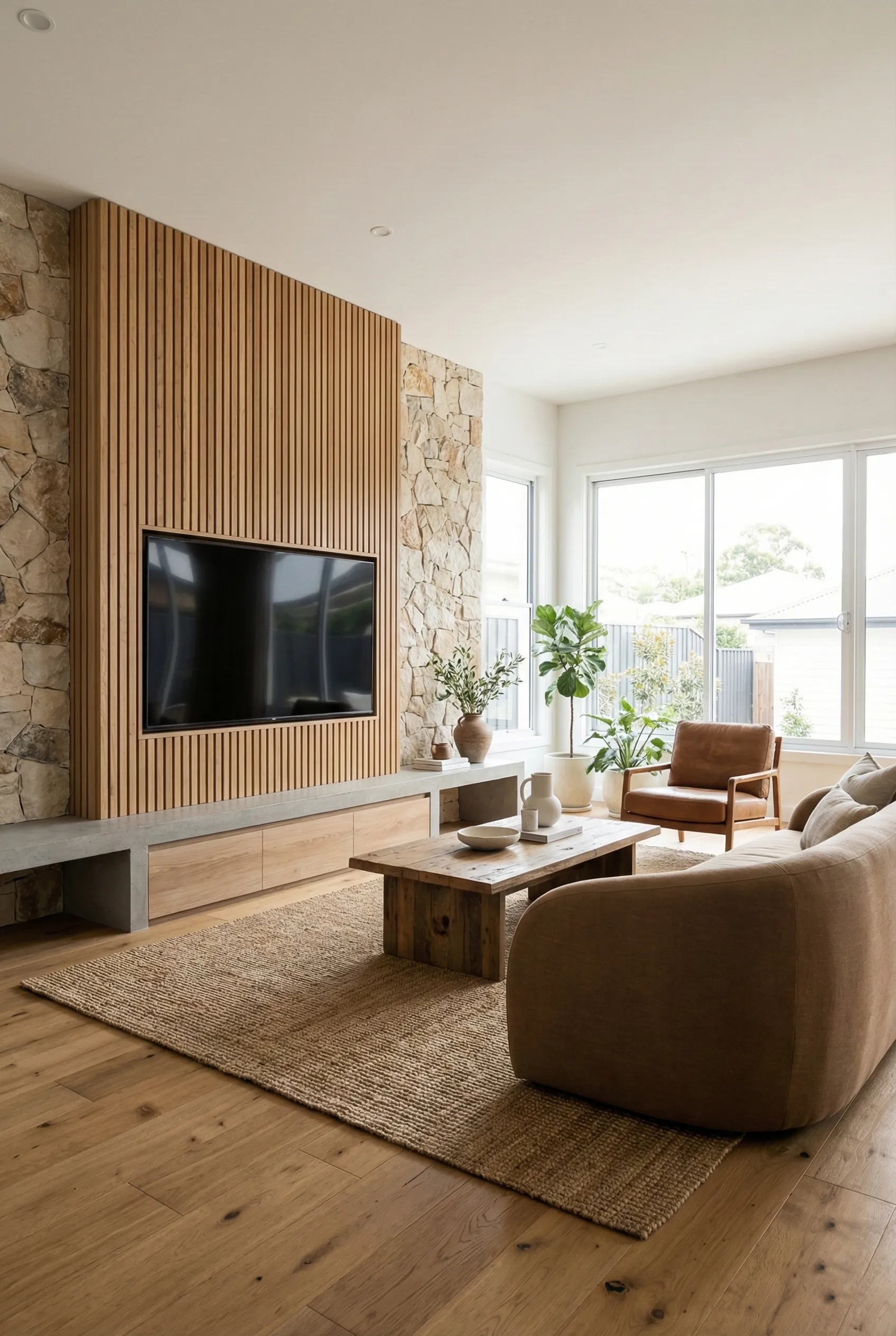 See how to put together all the 2026 TV wall trends into a cohesive design. Learn design principles for balancing natural materials, colors, and functionality in your living room.