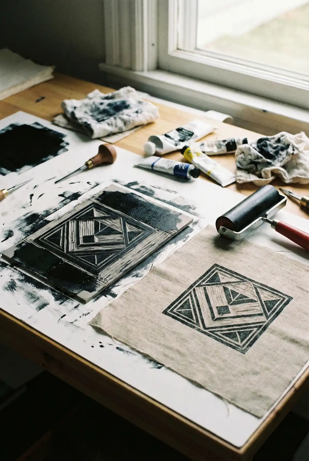 Want custom fabric? Try lino block printing at home. No studio needed. Learn how to carve stamps and print your own wall art on a budget.
