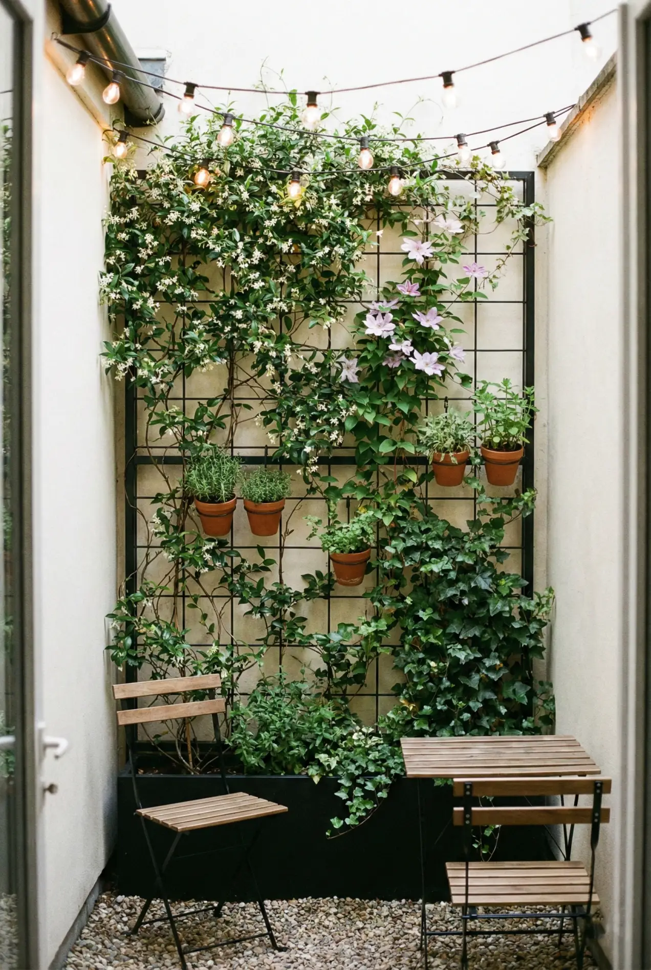 Maximize your small backyard with these vertical gardening ideas. Trellises and climbers that save space and add privacy. #smallgarden #verticalgarden